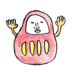 [LINEスタンプ] おしゃべりだるま