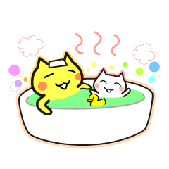 [LINEスタンプ] 親子にゃんこの日常