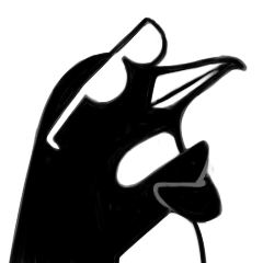 [LINEスタンプ] モノクロペンギン