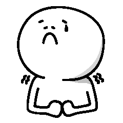 [LINEスタンプ] シロクロつけない