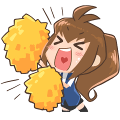 [LINEスタンプ] Lovely Salary Girl