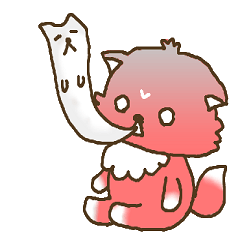 [LINEスタンプ] 狐のココちゃん