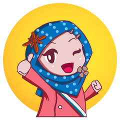 [LINEスタンプ] Najwa - Cute Hijaber