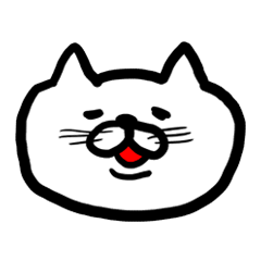 [LINEスタンプ] ひとことで話すねこの画像（メイン）