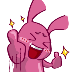 [LINEスタンプ] Come make friends with Cry B rabbit！！！