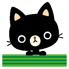 [LINEスタンプ] 黒猫の単語の画像（メイン）