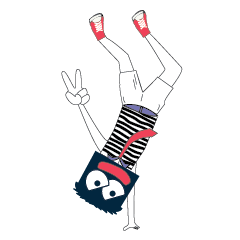 [LINEスタンプ] Mr. Blue Mask