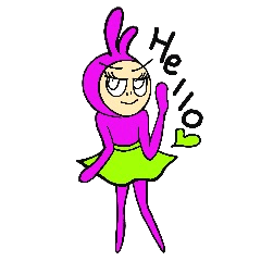 [LINEスタンプ] PinkBunnyTights2