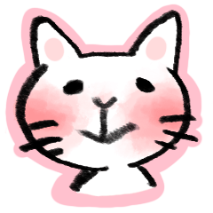 [LINEスタンプ] 桃ほっぺにゃんの画像（メイン）