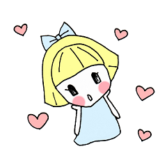 [LINEスタンプ] ゆるゆる作画女の子スタンプの画像（メイン）