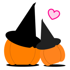 [LINEスタンプ] LOVEハロウィンの画像（メイン）