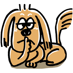 [LINEスタンプ] 犬、犬、犬。