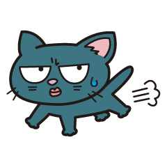 [LINEスタンプ] 黒猫のクロ