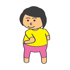 [LINEスタンプ] ぽっちゃりママさん