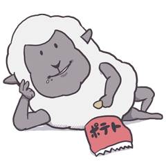 [LINEスタンプ] 黒ひつじ