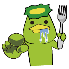 [LINEスタンプ] カパンの今日は何食べる？