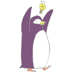 [LINEスタンプ] のっそりペンギン