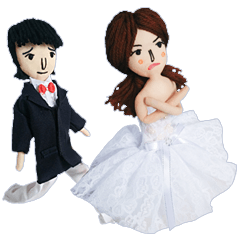 [LINEスタンプ] Handmade Fabric Dolls