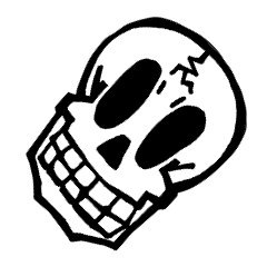 [LINEスタンプ] クラスでは目立たないタイプのガイコツ