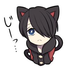 [LINEスタンプ] 黒猫少年