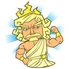 [LINEスタンプ] Awkward Zeus