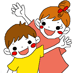[LINEスタンプ] マユちゃんとカイくん