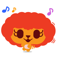 [LINEスタンプ] Memo Me the Loving Lionの画像（メイン）