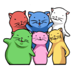 [LINEスタンプ] 6匹の猫