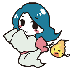 [LINEスタンプ] 幽霊のユーちゃん