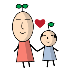 [LINEスタンプ] 植物の妖精の女の子2（恋愛物語）の画像（メイン）