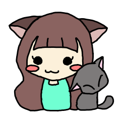 [LINEスタンプ] にゃん娘とにゃんこ