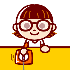 [LINEスタンプ] いつも笑顔をめざしてるクリエイター女子