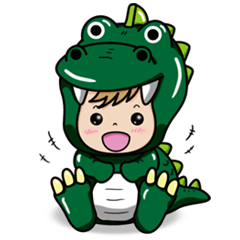 [LINEスタンプ] ベイビーザウルス