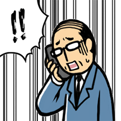 [LINEスタンプ] Manga Japanese businessman