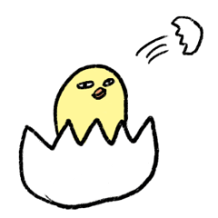 [LINEスタンプ] うまれたてのひよこ