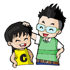 [LINEスタンプ] Chin ＆ Chino (ENG)