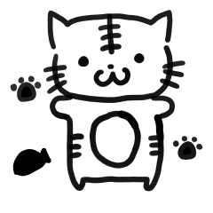 [LINEスタンプ] 釣り猫 みっつ