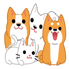 [LINEスタンプ] Furry pets