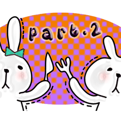 [LINEスタンプ] 震えるウサギ- Rabbit(ライフなど)part.2