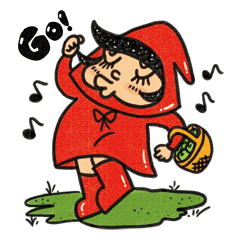 [LINEスタンプ] The secret life of Little Red