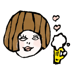 [LINEスタンプ] ハッピーマッシュちゃんの画像（メイン）