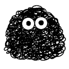 [LINEスタンプ] 黒いナニカ