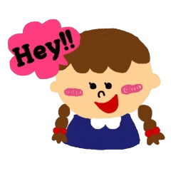 [LINEスタンプ] 世界中のおんなのこ