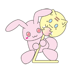 [LINEスタンプ] ころみゃーとぴょこたん