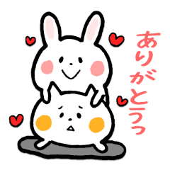 [LINEスタンプ] まっしろ、もちふわな動物さん。Part1