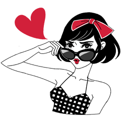 [LINEスタンプ] Miss choko , feeling so good