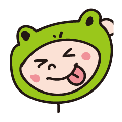 [LINEスタンプ] カエルずきんでメッセージ