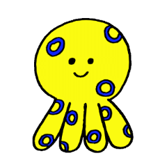 [LINEスタンプ] ヒョウモンダコのぶるりん