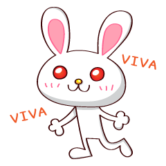 [LINEスタンプ] VIVA！うさぎの画像（メイン）