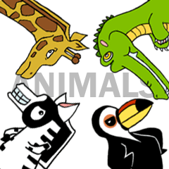 4 ANIMALS 友達 ！